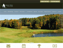 Tablet Screenshot of edgehillgolfcourse.com